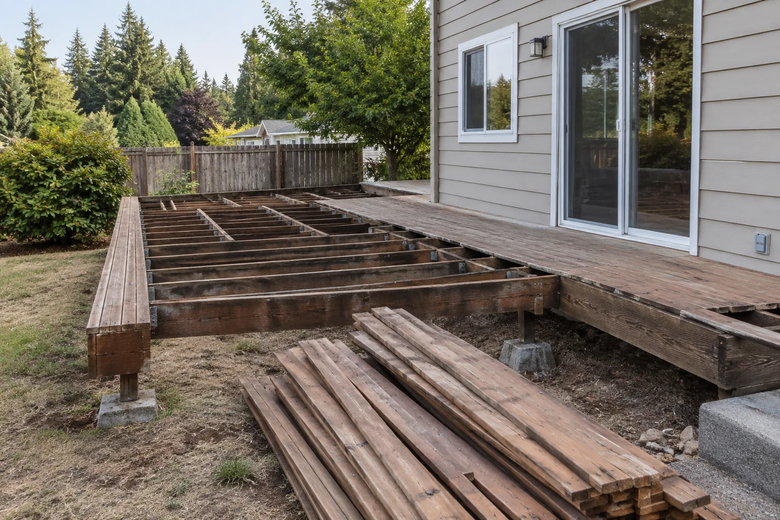 Illustrative Deck removal project