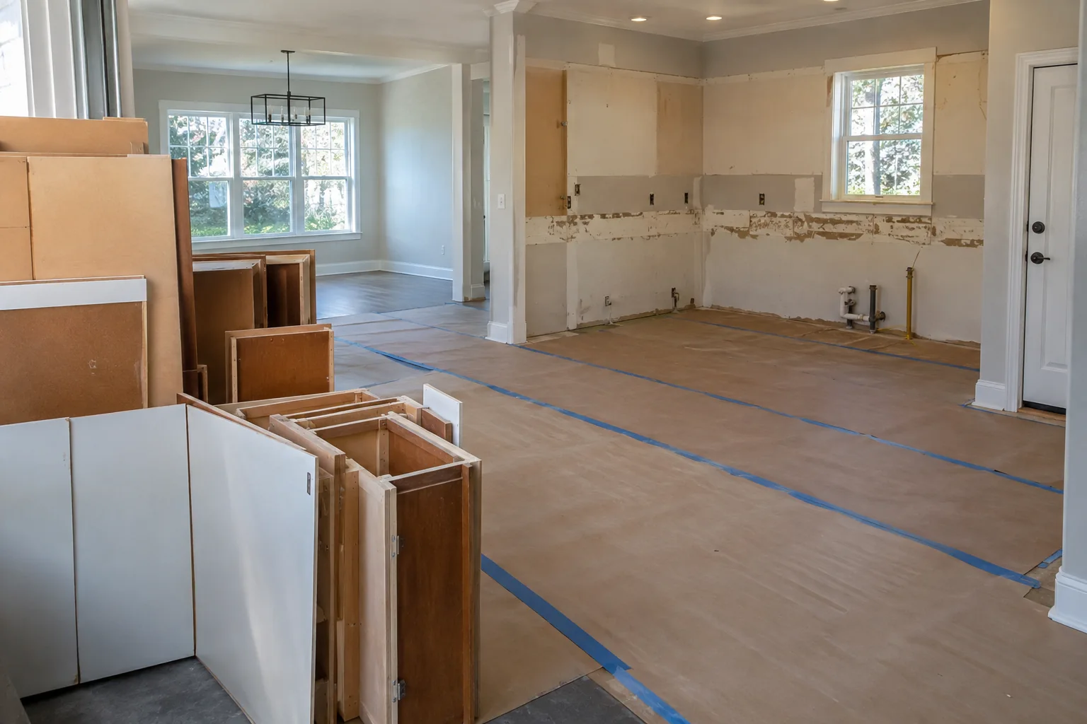 Illustrative Interior light demolition project