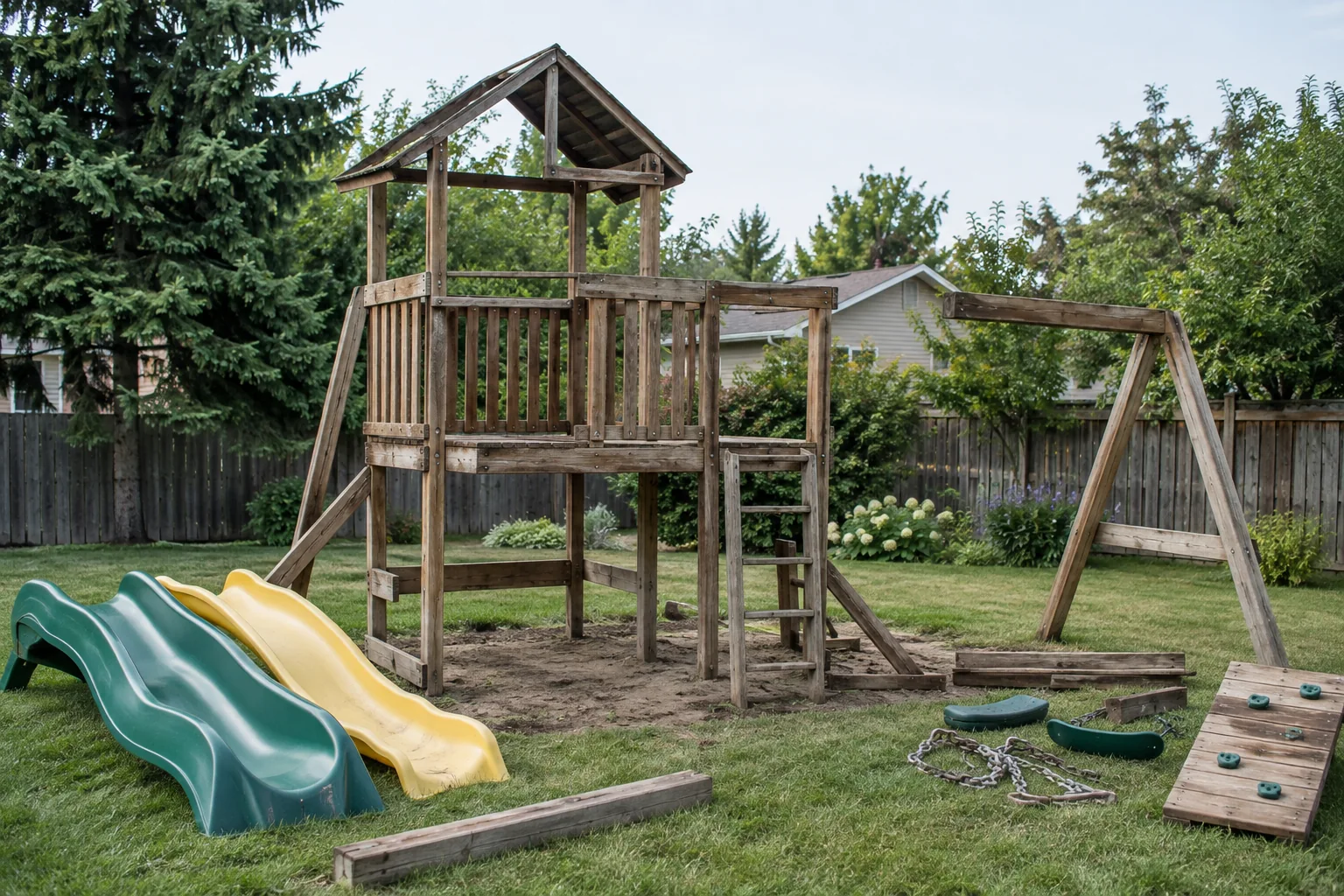 Illustrative Playset removal project